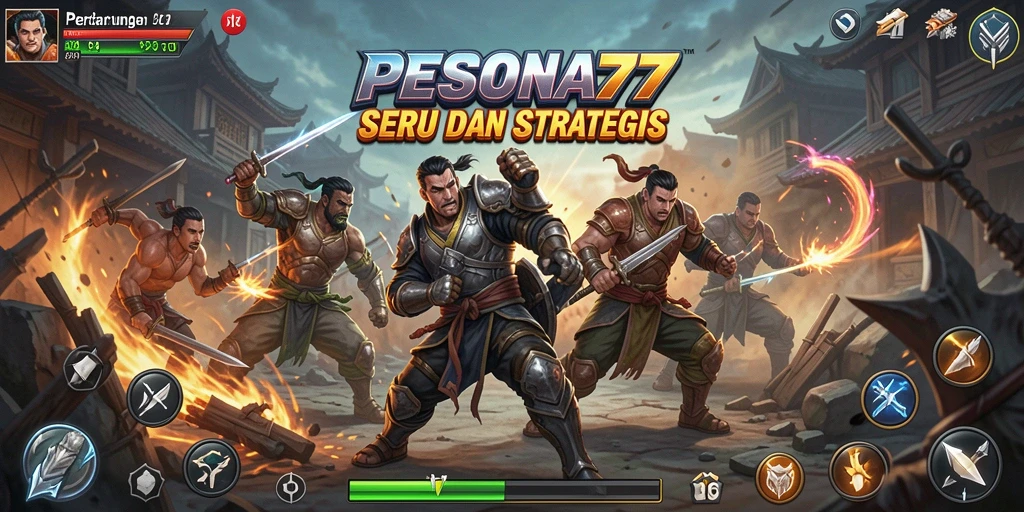 Gameplay PESONA77 menampilkan pertarungan yang intens dan mendebarkan.