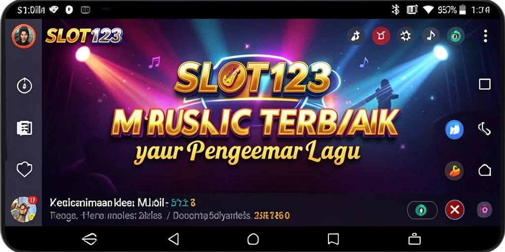 Screenshot SLOT123 menampilkan pengalaman bermain musik yang seru dan interaktif.