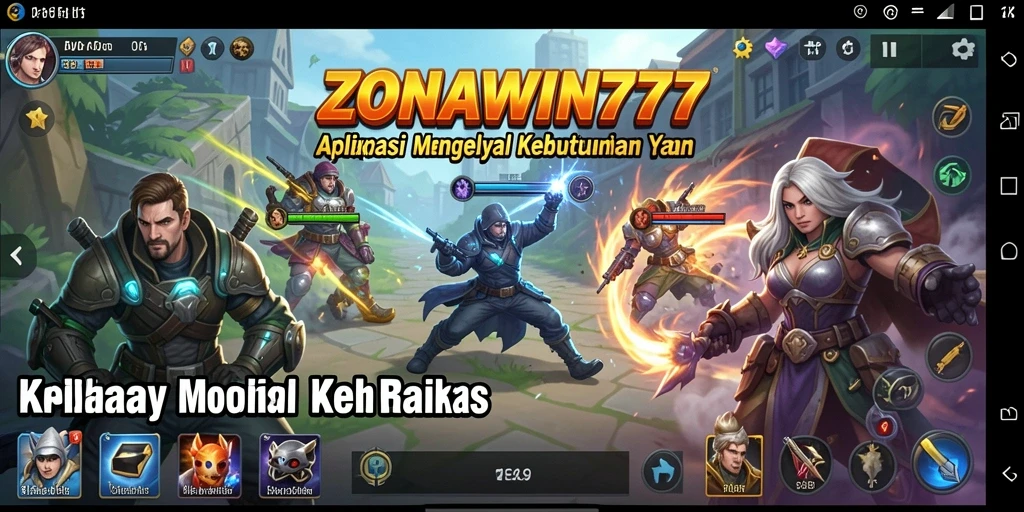 Tampilan antarmuka intuitif dari ZONAWIN777 yang memudahkan navigasi aplikasi Utility.